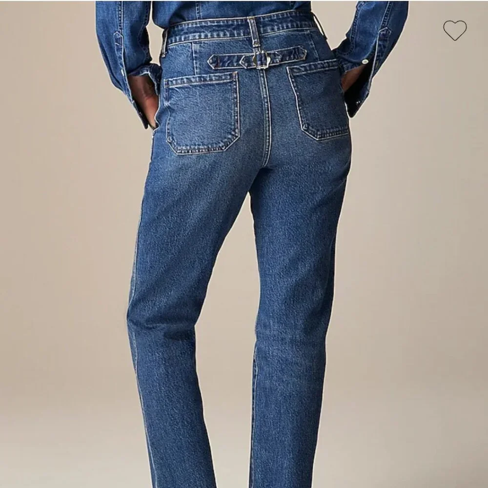J. CREW High rise Straight Jean with Slant Pockets Size 29 - Picture 2 of 9